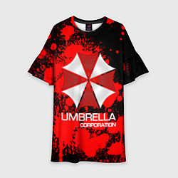 Платье клеш для девочки UMBRELLA CORP, цвет: 3D-принт