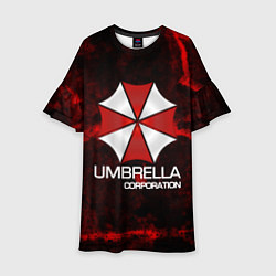 Платье клеш для девочки UMBRELLA CORP, цвет: 3D-принт