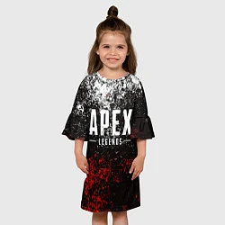 Платье клеш для девочки APEX LEGENDS, цвет: 3D-принт — фото 2