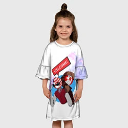 Платье клеш для девочки Country Humans, цвет: 3D-принт — фото 2