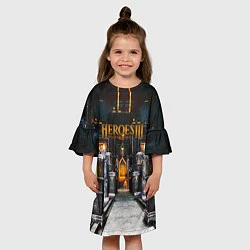Платье клеш для девочки HEROES 3, цвет: 3D-принт — фото 2