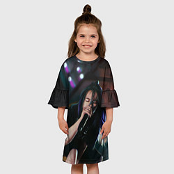 Платье клеш для девочки МУЗЫКА БИЛЛИ, цвет: 3D-принт — фото 2