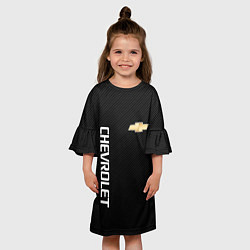 Платье клеш для девочки Chevrolet, цвет: 3D-принт — фото 2
