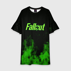 Платье клеш для девочки FALLOUT, цвет: 3D-принт