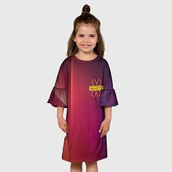 Платье клеш для девочки NILETTO, цвет: 3D-принт — фото 2