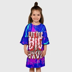 Платье клеш для девочки Little Big: Rave, цвет: 3D-принт — фото 2
