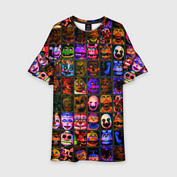 Платье клеш для девочки Five Nights At Freddy's, цвет: 3D-принт