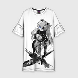 Платье клеш для девочки Langley Soryu, цвет: 3D-принт