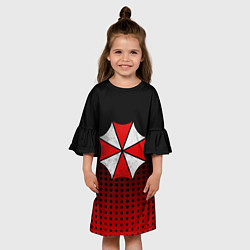 Платье клеш для девочки Umbrella, цвет: 3D-принт — фото 2