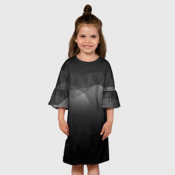 Платье клеш для девочки GRAY GEOMETRY, цвет: 3D-принт — фото 2
