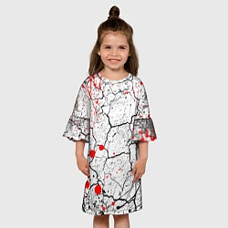 Платье клеш для девочки КРОВАВЫЙ ГРАНЖ, цвет: 3D-принт — фото 2