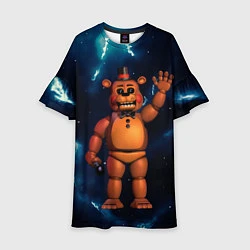 Платье клеш для девочки Five Nights At Freddys, цвет: 3D-принт
