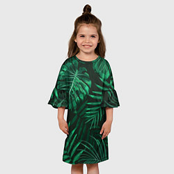 Платье клеш для девочки Я из джунглей, цвет: 3D-принт — фото 2