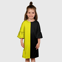 Платье клеш для девочки BLACK YELLOW, цвет: 3D-принт — фото 2