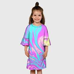 Платье клеш для девочки DIGITAL ART, цвет: 3D-принт — фото 2