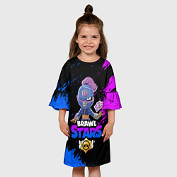Платье клеш для девочки Brawl Stars TARA, цвет: 3D-принт — фото 2