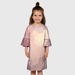 Платье клеш для девочки Пикси кристаллы, цвет: 3D-принт — фото 2