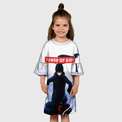 Платье клеш для девочки БАШНЯ БОГА, цвет: 3D-принт — фото 2