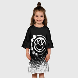 Платье клеш для девочки Blink-182 7, цвет: 3D-принт — фото 2
