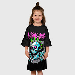 Платье клеш для девочки Blink-182 8, цвет: 3D-принт — фото 2