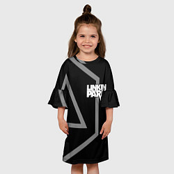 Платье клеш для девочки LINKIN PARK 6, цвет: 3D-принт — фото 2