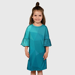 Платье клеш для девочки WAVE, цвет: 3D-принт — фото 2