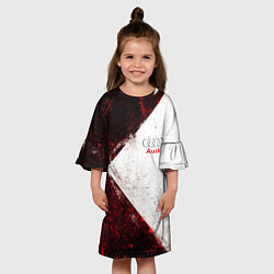Платье клеш для девочки AUDI, цвет: 3D-принт — фото 2