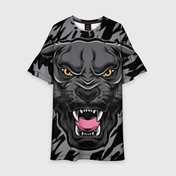 Платье клеш для девочки Зверь, цвет: 3D-принт