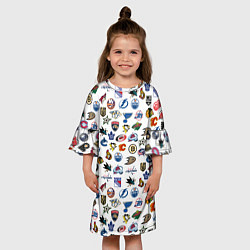 Платье клеш для девочки NHL PATTERN Z, цвет: 3D-принт — фото 2