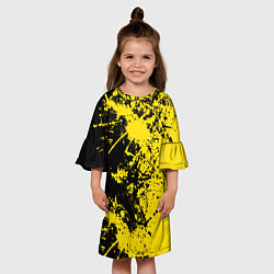 Платье клеш для девочки Ночное солнце, цвет: 3D-принт — фото 2