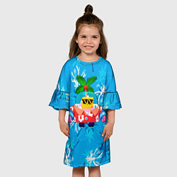 Платье клеш для девочки BRAWL STARS NEW SPROUT 10, цвет: 3D-принт — фото 2