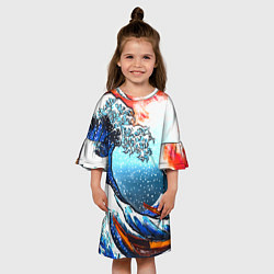 Платье клеш для девочки Ghost of Tsushima, цвет: 3D-принт — фото 2