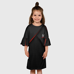 Платье клеш для девочки HONDA Z, цвет: 3D-принт — фото 2