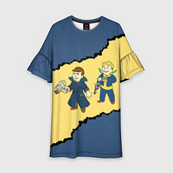 Платье клеш для девочки Fallout New Vegas Boys, цвет: 3D-принт
