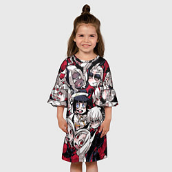 Платье клеш для девочки Helltaker, цвет: 3D-принт — фото 2