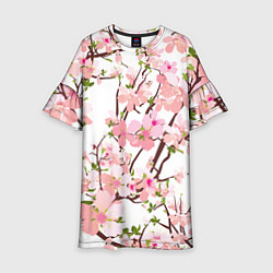 Платье клеш для девочки Сакура Sakura, цвет: 3D-принт