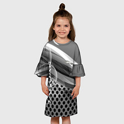Платье клеш для девочки JAGUAR, цвет: 3D-принт — фото 2