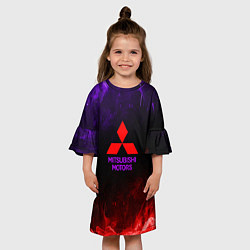 Платье клеш для девочки Mitsubishi, цвет: 3D-принт — фото 2