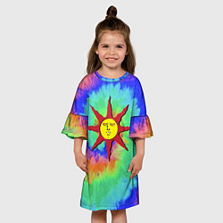 Платье клеш для девочки DARK SOULS III, цвет: 3D-принт — фото 2