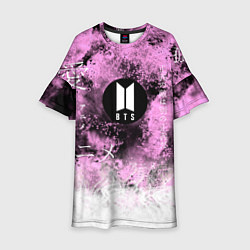 Платье клеш для девочки BTS, цвет: 3D-принт
