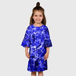 Платье клеш для девочки Dark Blue Gan, цвет: 3D-принт — фото 2