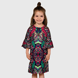 Платье клеш для девочки COLORS, цвет: 3D-принт — фото 2
