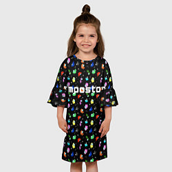 Платье клеш для девочки Impostor, цвет: 3D-принт — фото 2