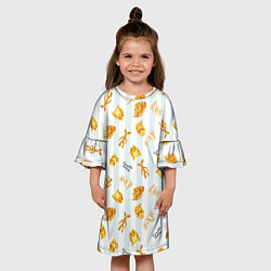 Платье клеш для девочки Baked Goods Pattern, цвет: 3D-принт — фото 2