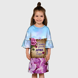 Платье клеш для девочки Лучшая Дочка, цвет: 3D-принт — фото 2