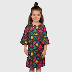 Платье клеш для девочки 3D фигуры, цвет: 3D-принт — фото 2