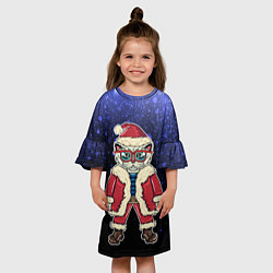 Платье клеш для девочки Кул котэ, цвет: 3D-принт — фото 2