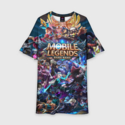 Платье клеш для девочки Mobile Legends Z, цвет: 3D-принт