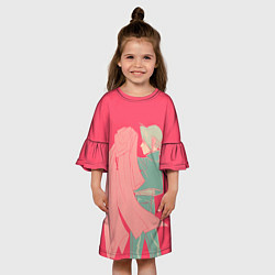Платье клеш для девочки Стальной Алхимик, цвет: 3D-принт — фото 2
