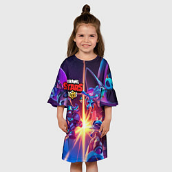 Платье клеш для девочки StarrForce, цвет: 3D-принт — фото 2